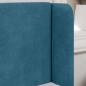 Preview: Kopfteil Ohr Blau 40,5 x 40,5 x 4 cm Samt