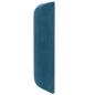Preview: Kopfteil Ohr Blau 40,5 x 40,5 x 4 cm Samt