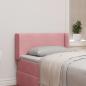 Preview: ARDEBO.de - Kopfteil Ohr Rosa 40,5 x 40,5 x 4 cm Samt