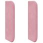 Preview: Kopfteil Ohr Rosa 40,5 x 40,5 x 4 cm Samt
