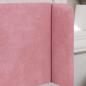 Preview: Kopfteil Ohr Rosa 40,5 x 40,5 x 4 cm Samt