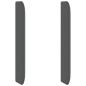 Preview: Kopfteil Ohr Grau 80 x 16 x 4 cm Stoff