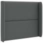 Preview: Kopfteil Ohr Grau 80 x 16 x 4 cm Stoff