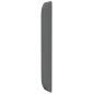 Preview: Kopfteil Ohr Grau 80 x 16 x 4 cm Stoff