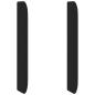 Preview: Kopfteil Ohr Schwarz 80 x 16 x 4 cm Stoff