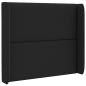 Preview: Kopfteil Ohr Schwarz 80 x 16 x 4 cm Stoff