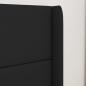 Preview: Kopfteil Ohr Schwarz 80 x 16 x 4 cm Stoff
