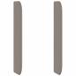 Preview: Kopfteil Ohr Taupe 80 x 16 x 4 cm Stoff