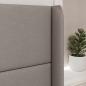Preview: Kopfteil Ohr Taupe 80 x 16 x 4 cm Stoff