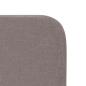 Preview: Kopfteil Ohr Taupe 80 x 16 x 4 cm Stoff