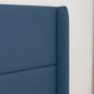 Preview: Kopfteil Ohr Blau 80 x 16 x 4 cm Stoff