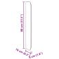 Preview: Kopfteil Ohr Grau 80 x 16 x 4 cm PVC
