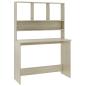 Preview: Schreibtisch mit Regalen Sonoma-Eiche 110x45x157 cm