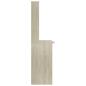 Preview: Schreibtisch mit Regalen Sonoma-Eiche 110x45x157 cm