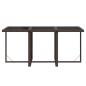 Preview: 7-tlg. Garten-Essgruppe mit Kissen Poly Rattan Braun