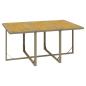 Preview: 7-tlg. Garten-Essgruppe mit Kissen Poly Rattan Beige