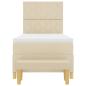 Preview: Boxspringbett mit Matratze Creme 100 x 200 cm Stoff