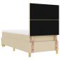 Preview: Boxspringbett mit Matratze Creme 100 x 200 cm Stoff