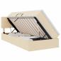 Preview: LED-Speicherbett mit Matratze Creme 100 x 200 cm Stoff