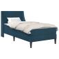 Preview: Bettgestell mit Matratze Blau 80 x 200 cm Samt