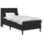 Preview: Bettgestell mit Matratze mit Matratze Schwarz 100 x 200 cm Samt