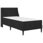Preview: Bettgestell mit Matratze mit Matratze Schwarz 100 x 200 cm Samt