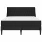 Preview: Bettgestell mit Matratze mit Matratze Schwarz 140 x 190 cm Samt