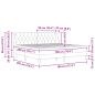 Preview: Bettgestell mit Matratze mit Matratze Rosa 180 x 200 cm Samt