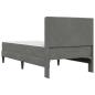 Preview: Bettgestell mit Matratze Dunkelgrau 80 x 200 cm Samt