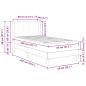 Preview: Bettgestell mit Matratze mit Kopfteil Rosa 80 x 200 cm Samt