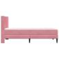 Preview: Bettgestell mit Matratze mit Kopfteil Rosa 80 x 200 cm Samt