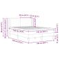 Preview: Bettgestell mit Matratze mit Kopfteil Schwarz 140 x 190 cm Samt