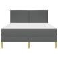 Preview: Bettrahmen Dunkelgrau 140 x 200 cm Polyester
