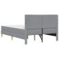 Preview: Bettrahmen Hellgrau 160 x 200 cm Polyester