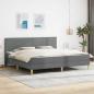 Preview: ARDEBO.de - Bettrahmen Dunkelgrau 180 x 200 cm Polyester