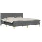 Preview: Bettrahmen Dunkelgrau 180 x 200 cm Polyester