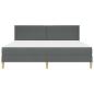 Preview: Bettrahmen Dunkelgrau 180 x 200 cm Polyester