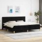 Preview: ARDEBO.de - Bettrahmen 200 x 200 cm Schwarz