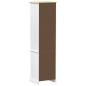 Preview: Badezimmerschrank Weiß 50 x 40 x 185 cm Massives Kiefernholz