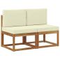 Preview: 2 Stück Outdoor Mittelsofa Massivholz Akazie