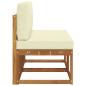 Preview: 2 Stück Outdoor Mittelsofa Massivholz Akazie