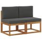 Preview: 2 Stück Outdoor Mittelsofa Massivholz Akazie