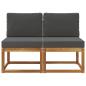Preview: 2 Stück Outdoor Mittelsofa Massivholz Akazie