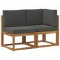 Preview: Outdoor Mittel- und Ecksofa 2 Stück Natur und Anthrazit