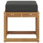 Preview: Hocker Bank Massivholz Akazie Natur und Anthrazit