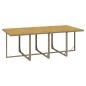 Preview: 13-tlg. Garten-Essgruppe mit Kissen Poly Rattan Beige