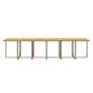 Preview: 13-tlg. Garten-Essgruppe mit Kissen Poly Rattan Beige