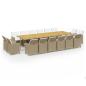 Preview: 17-tlg. Garten-Essgruppe mit Kissen Poly Rattan Beige