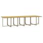 Preview: 17-tlg. Garten-Essgruppe mit Kissen Poly Rattan Beige