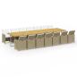 Preview: 15-tlg. Garten-Essgruppe mit Kissen Beige Poly Rattan